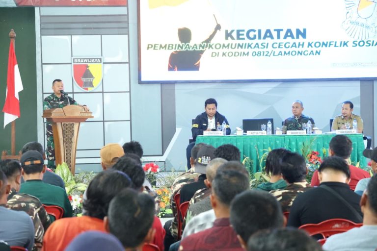 Perkuat Kemanunggalan, Kodim 0812/Lamongan Gelar Pembinaan Komunikasi