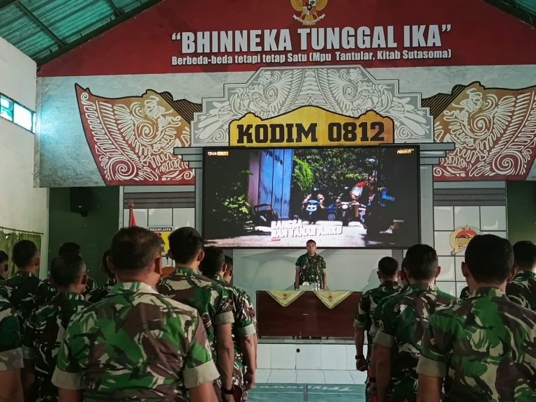 Tingkatkan Profesionalisme Apkowil, Kodim 0812/Lamongan Gelar Wasgiat Katpuan