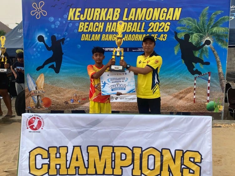 SDN 1 Sukodadi Torehkan Prestasi, Juara 2 Beach Handball Lamongan 2026