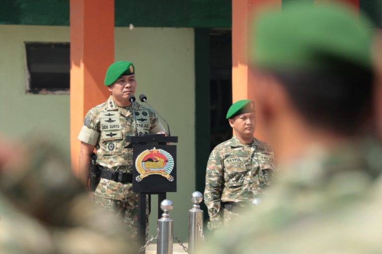 Kenaikan Pangkat Anggota Kodim 0812/Lamongan Digelar Khidmat